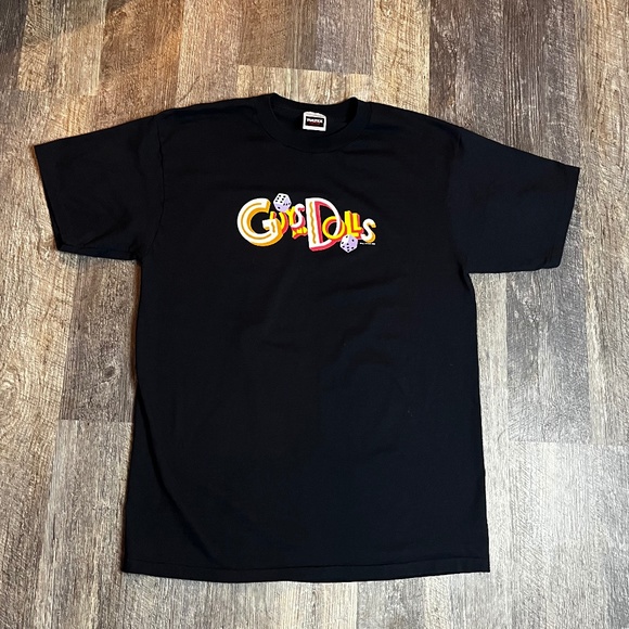 Vintage Guys and Dolls Shrit Size XL Broadway Play Tultex KC Black - Picture 1 of 3